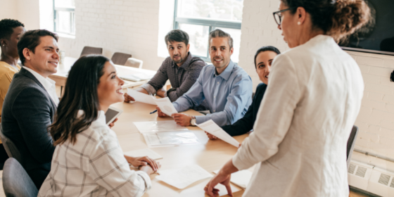 People in a meeting - LEAD Program leadership course